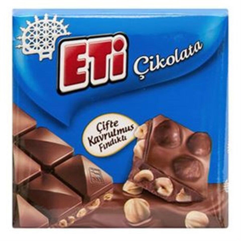 ETİ ÇİKOLATA 60 GR.-Ç.KAVRULMUŞ FINDIK (KARE)