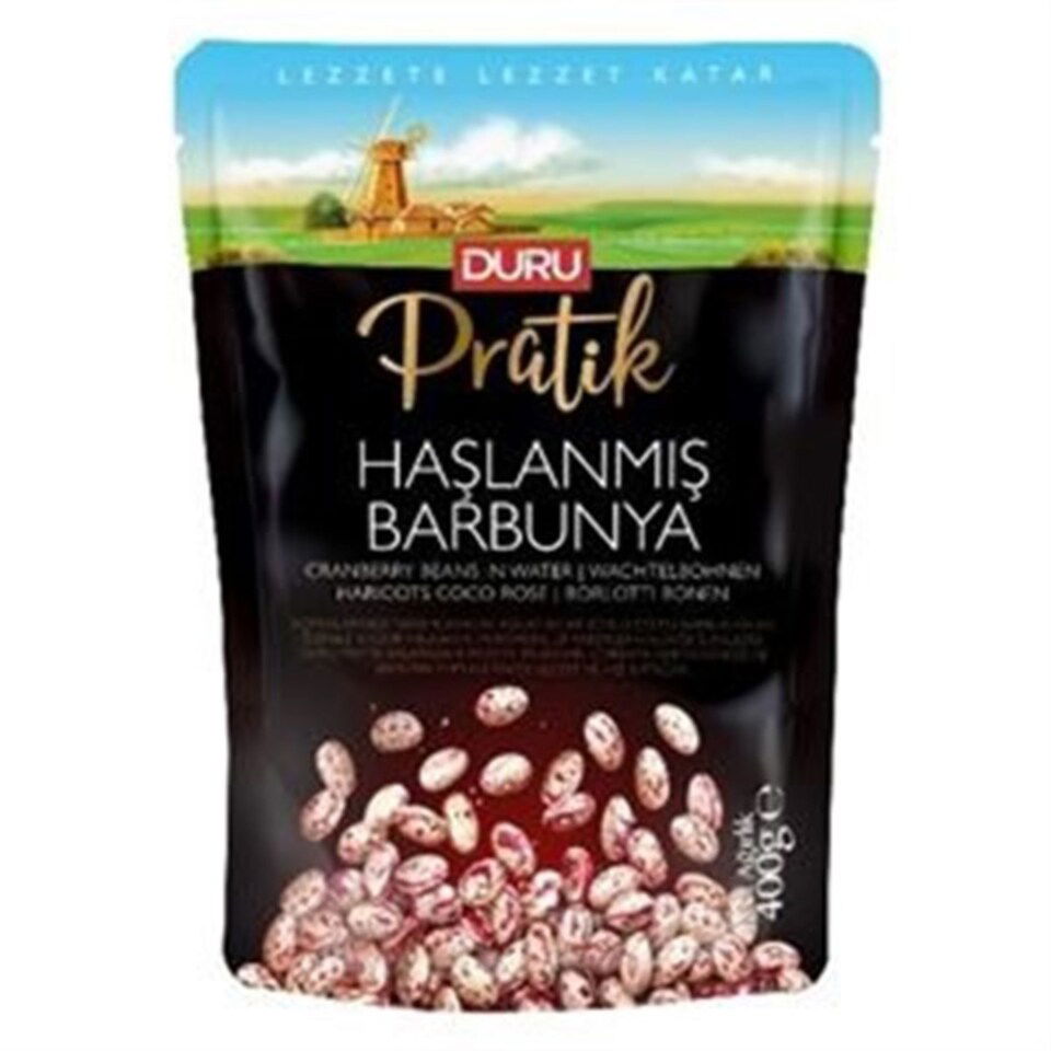 DURU PRATİK HAŞLANMIŞ BARBUNYA 400 GR