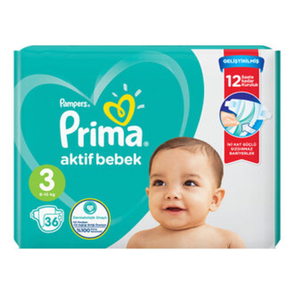 PRİMA BEBEK BEZİ STANDART-NO.3 MİDİ 36'LI