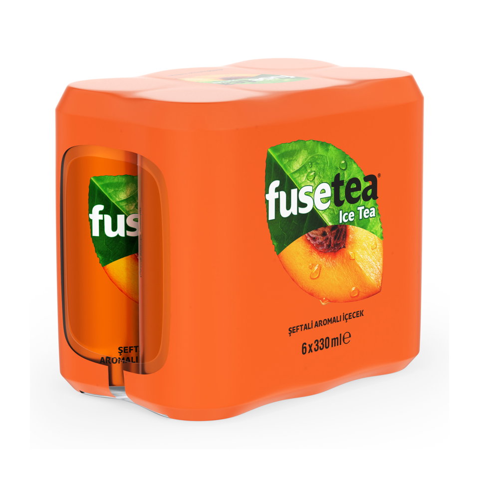 FUSE TEA SOĞUK ÇAY 6*330 ML-ŞEFTALİ (CAN)