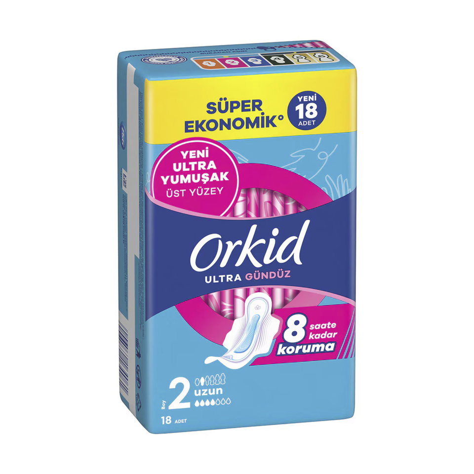 ORKİD ULTRA EKSTRA DÖRTLÜ UZUN 18'Lİ