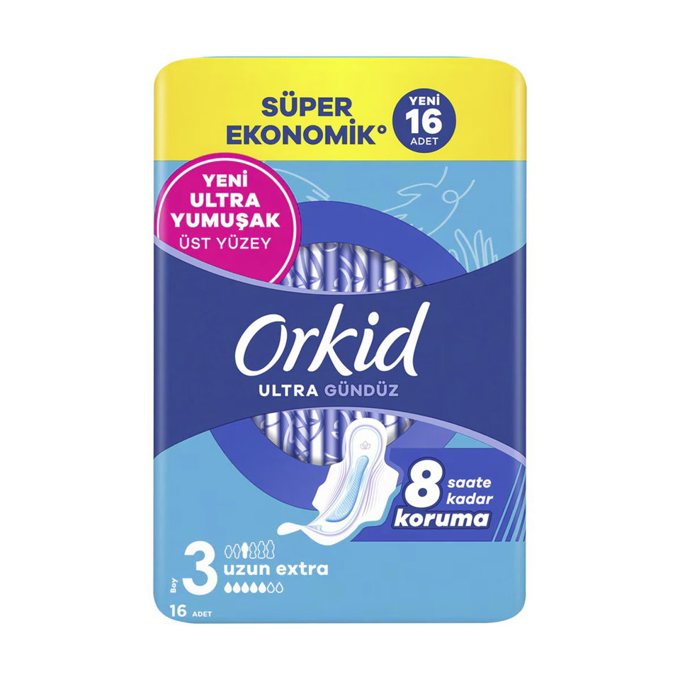 ORKİD ULTRA EKSTRA DÖRTLÜ UZUN EKSTRA 16'LI