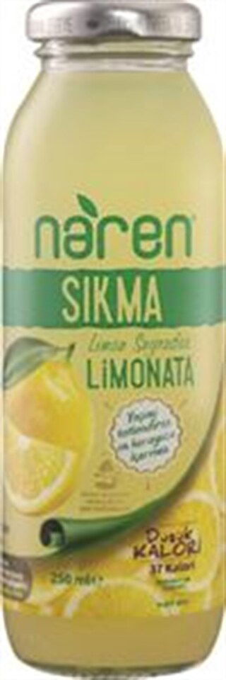 NAREN MEYVE SU 250 ML-LİMONATA %100