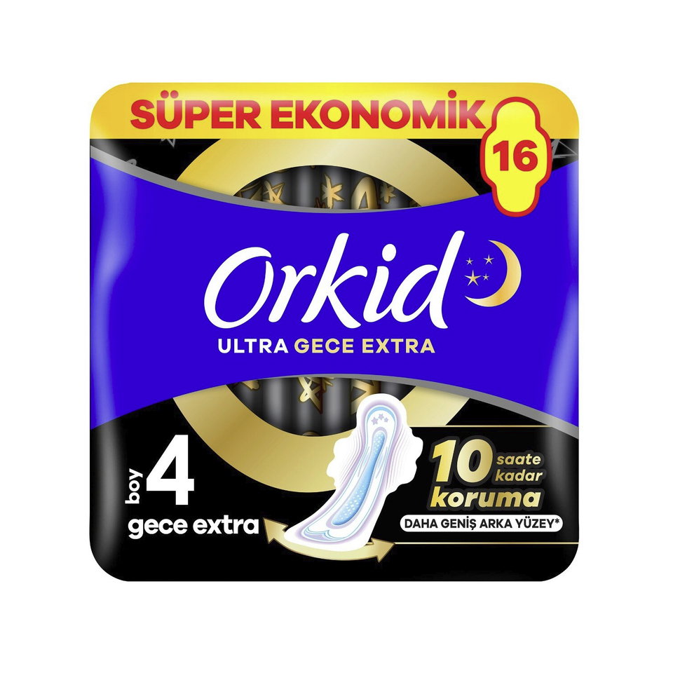 ORKİD ULTRA EKSTRA DÖRTLÜ GECE EKSTRA 16'LI