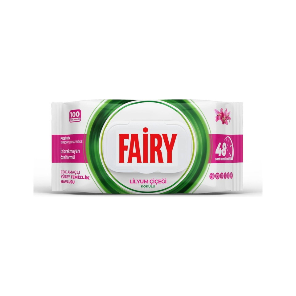 FAIRY YÜZEY TEMİZLEME HAVLUSU 100'LÜ-LİLYUM