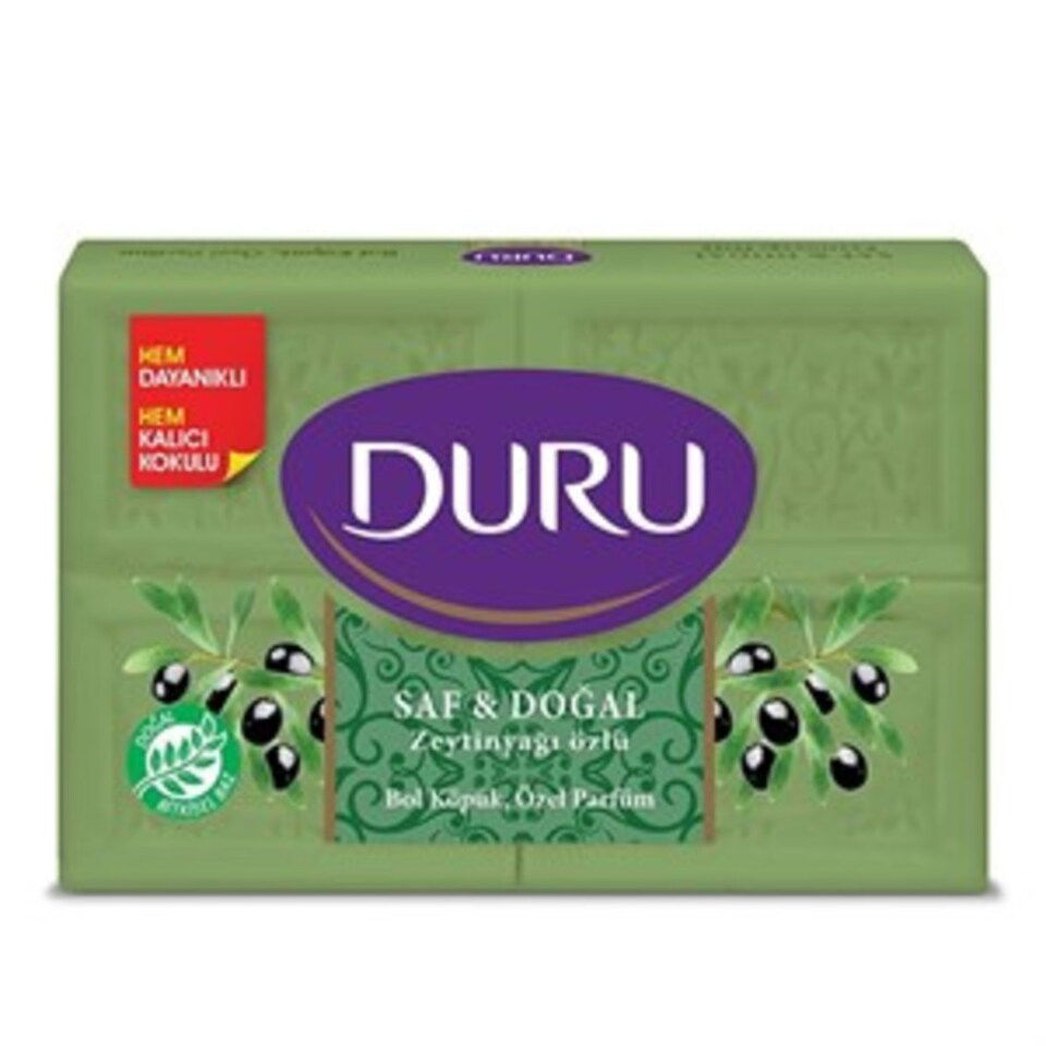 DURU SAF&DOĞAL SABUN 4*150 GR-ZEYTİNYAĞLI