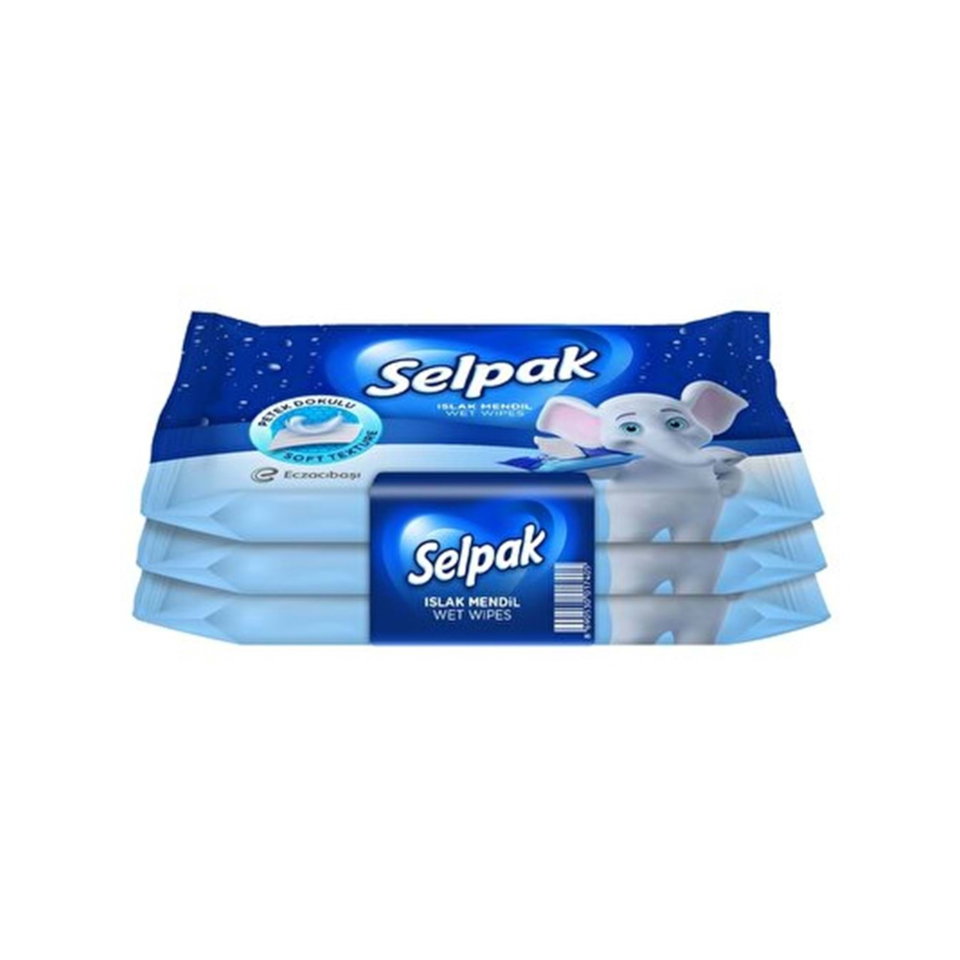 SELPAK ISLAK MENDİL 3'LÜ-KLASİK