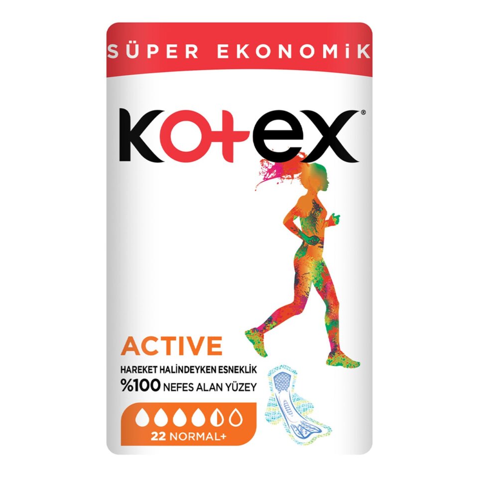 KOTEX ACTİVE QUADRO NORMAL 22'Lİ