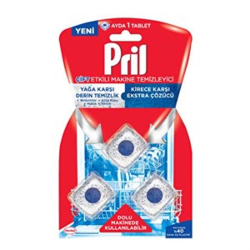 PRİL MAKİNE TEMİZLEYİCİ KAPSÜL 3*20 GR