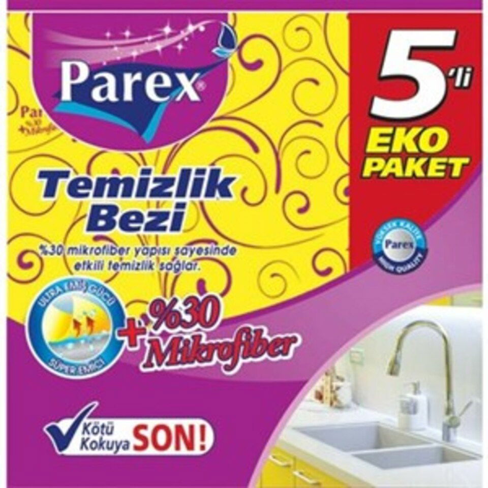 PAREX TEMİZLİK BEZİ %30 MF 5'Lİ