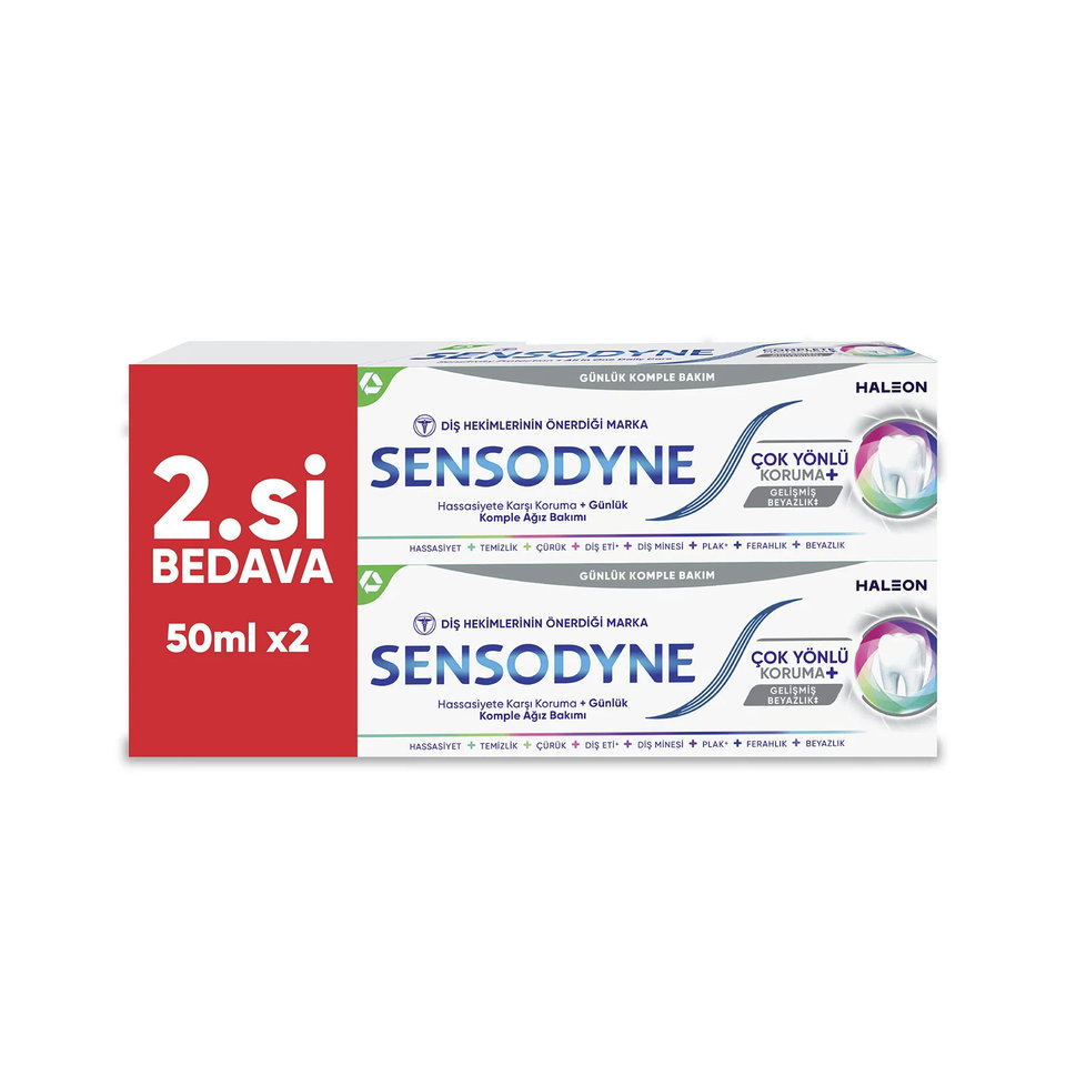 SENSODYNE DİŞ MACUNU 2*50ML-ÇOK YÖNLÜ KORUMA