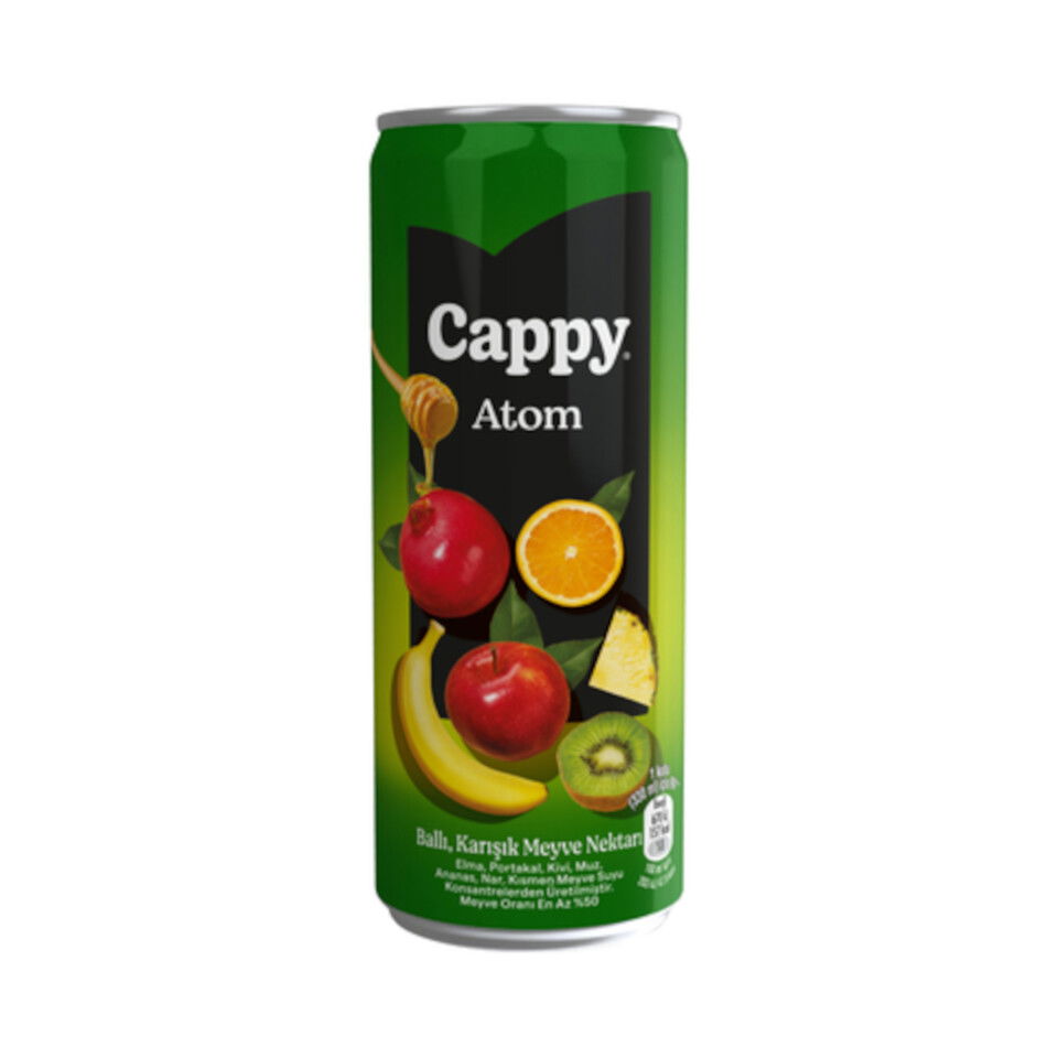 CAPPY MEYVE SUYU 330 ML-ATOM (CAN)