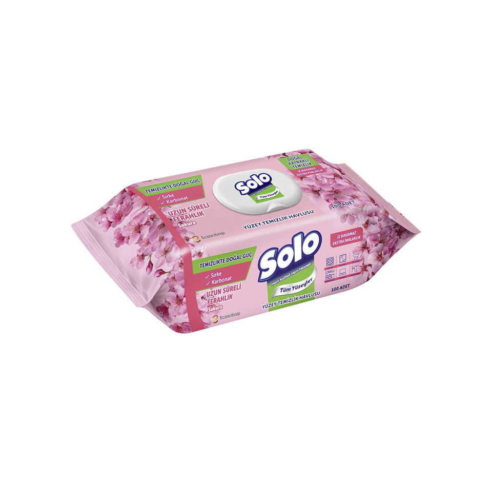 SOLO YÜZEY TM HAVLUSU 100'LÜ-GÜL&KİRAZ ÇİÇEĞİ