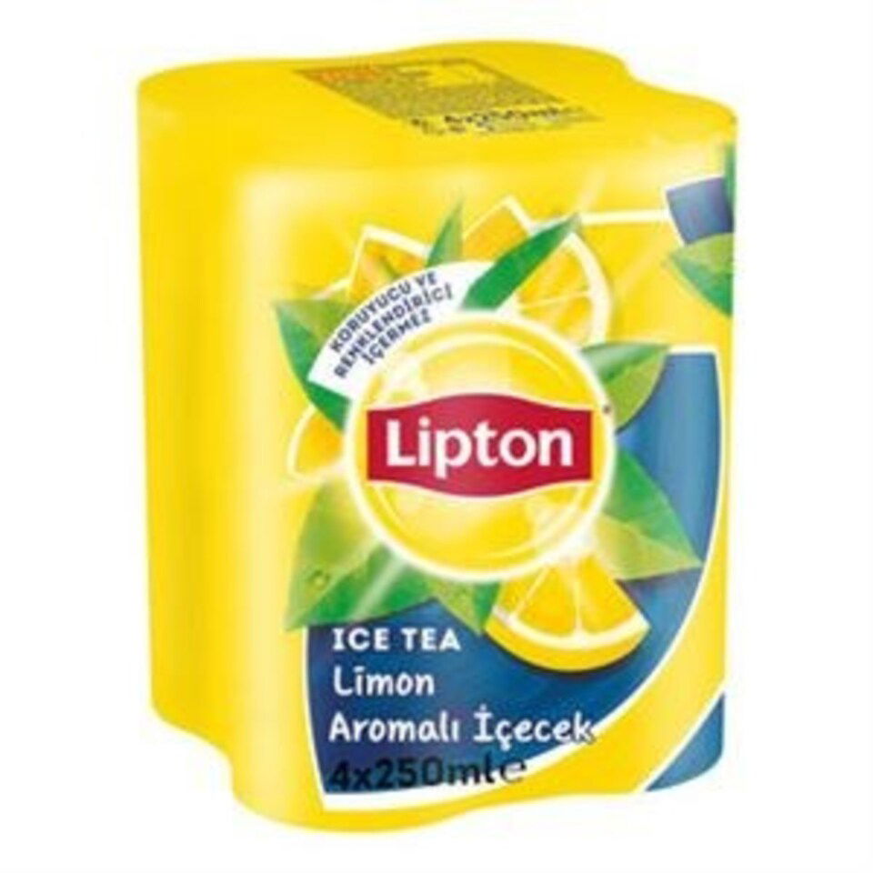 LİPTON SOĞUK ÇAY 4*250 ML. - LİMON