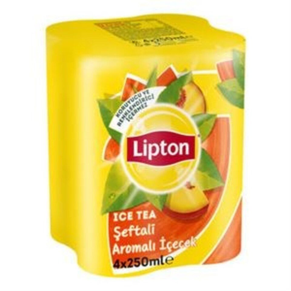 LİPTON SOĞUK ÇAY 4*250 ML. - ŞEFTALİ