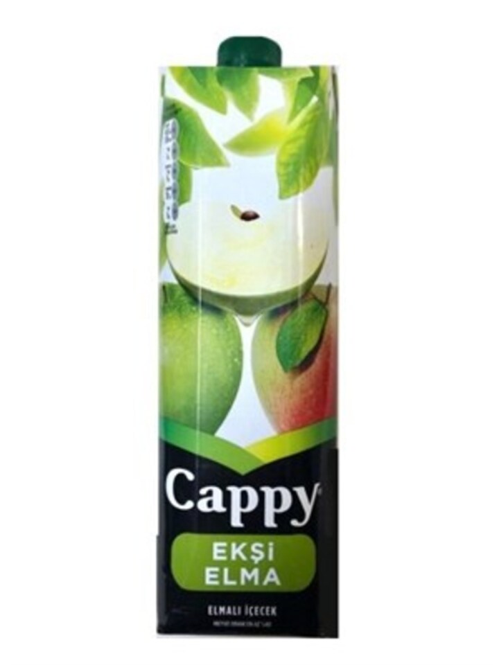 CAPPY MEYVE SUYU 1 LT-EKŞİ ELMA (TETRA)