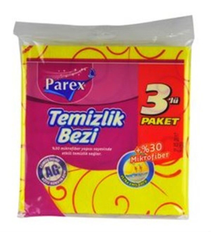 PAREX TEMİZLİK BEZİ %30 MF 3 LÜ