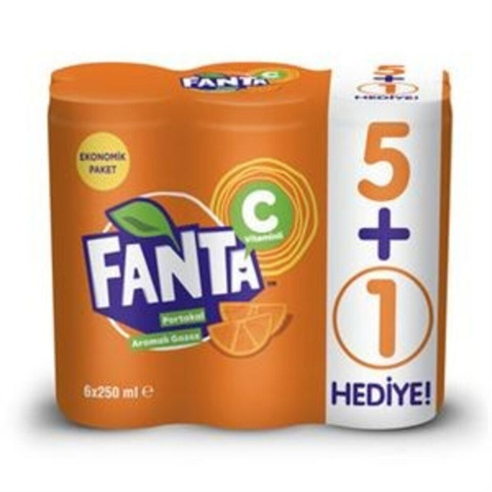 FANTA PORTAKAL 6*250 ML KUTU