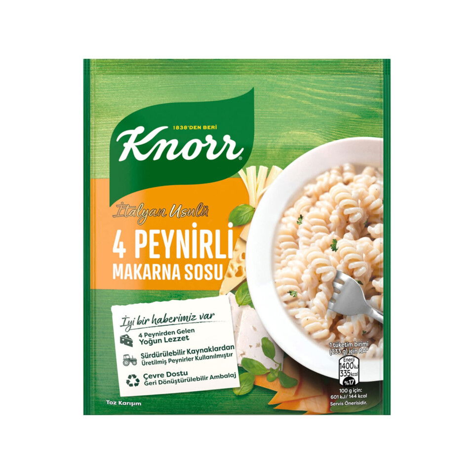 KNORR MAKARNA SOSU 52 GR.-PEYNİRLİ