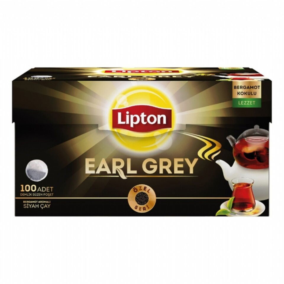 LİPTON DEMLİK POŞET ÇAY 100 LÜ-EARL GREY