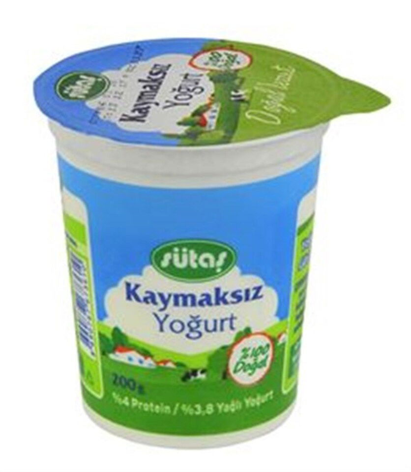 SÜTAŞ YOĞURT 200 GR - KAYMAKSIZ