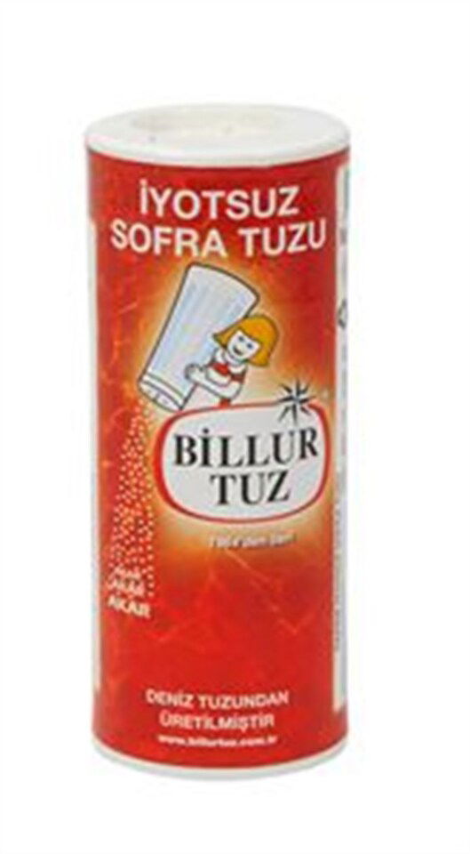 BİLLUR TUZ İYOTSUZ SOFRA TUZU 250 GR