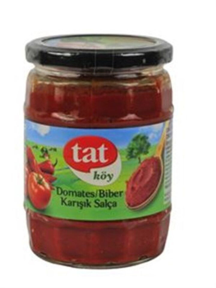 TAT KÖY DOMATES-BİBER SALÇASI 560 GR