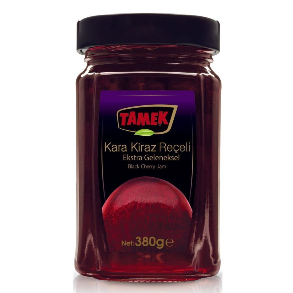 TAMEK PREMIUM REÇEL 380 GR-KARAKİRAZ