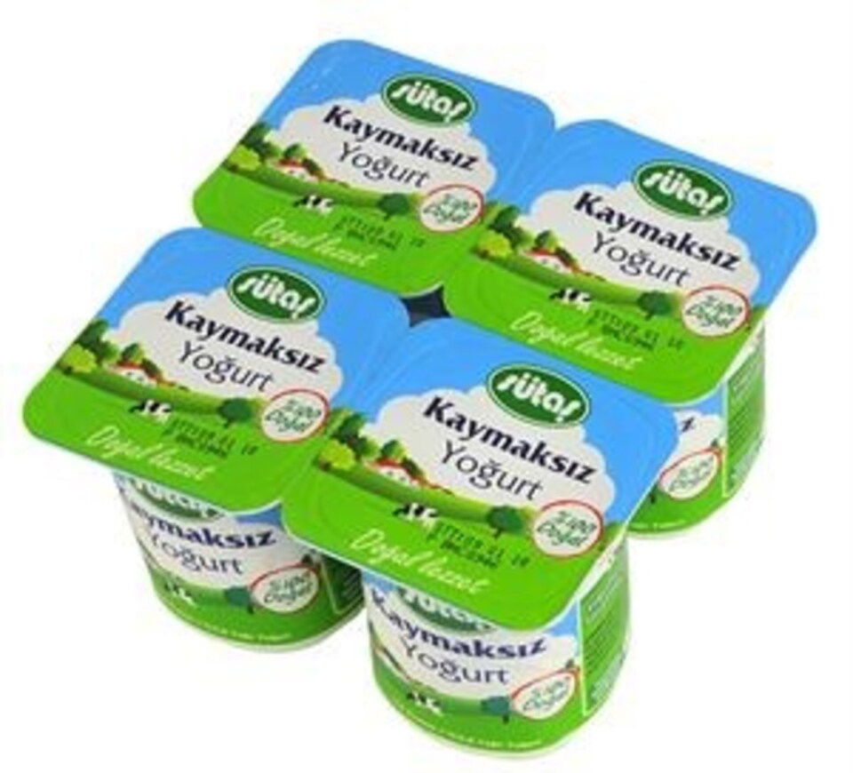 SÜTAŞ YOĞURT 4*125 GR - KAYMAKSIZ