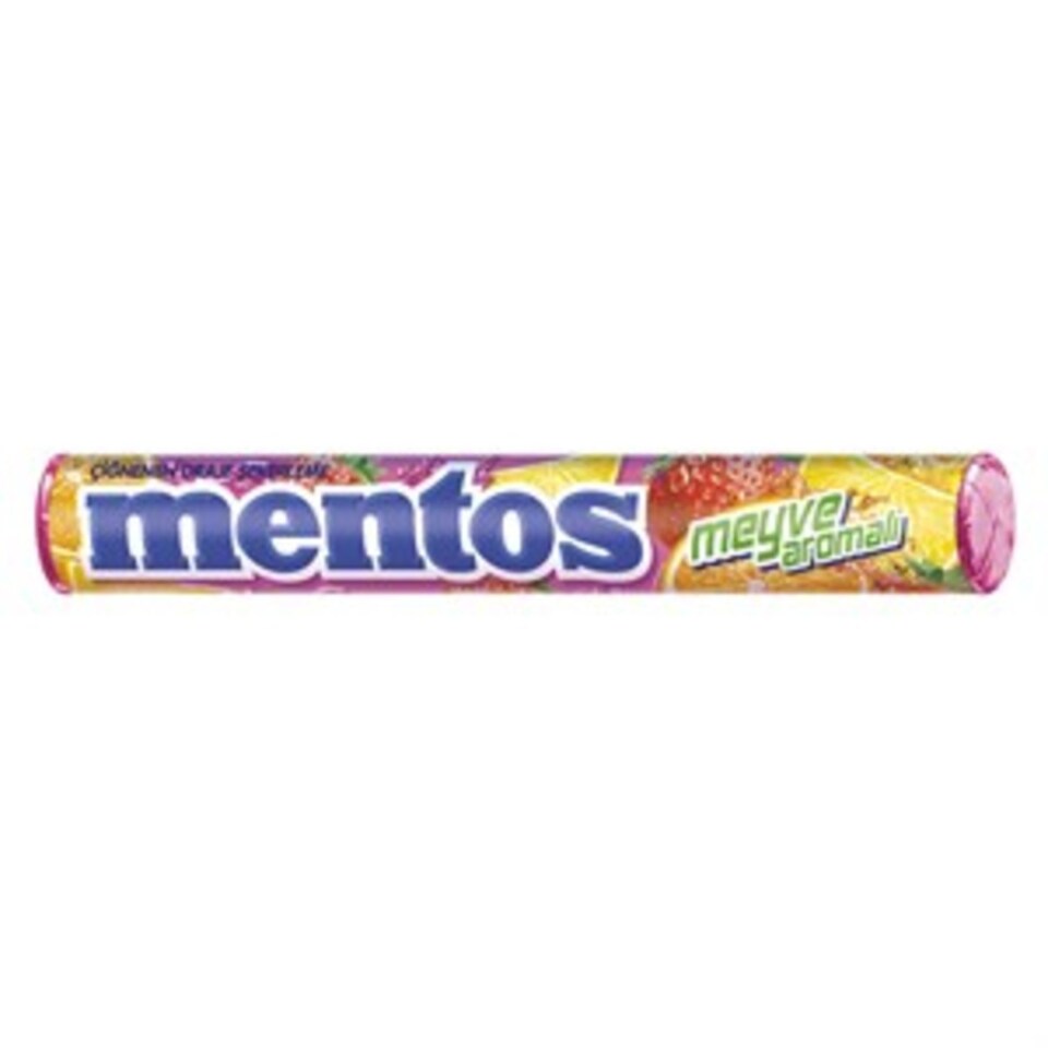 MENTOS ŞEKER 37,5 GR.-MEYVELİ