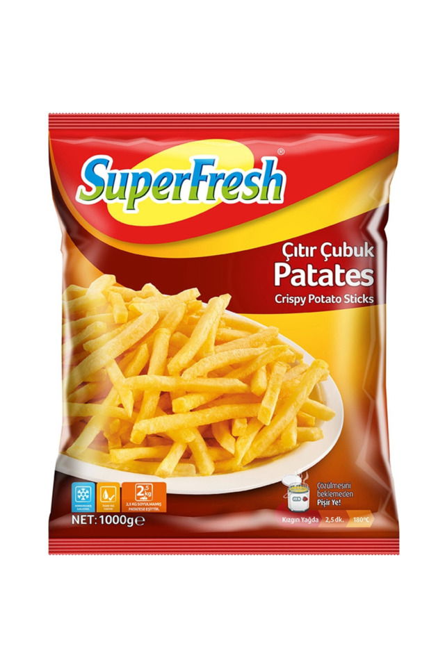 SUPERFRESH ÇITIR ÇUBUK PATATES 1000 GR
