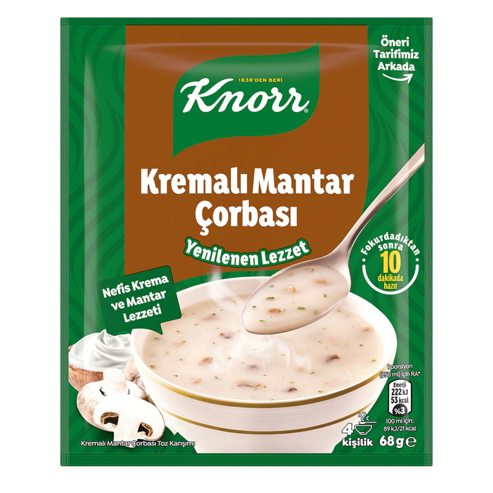 KNORR ÇORBA KLASİK 68GR.-KREMALI MANTAR