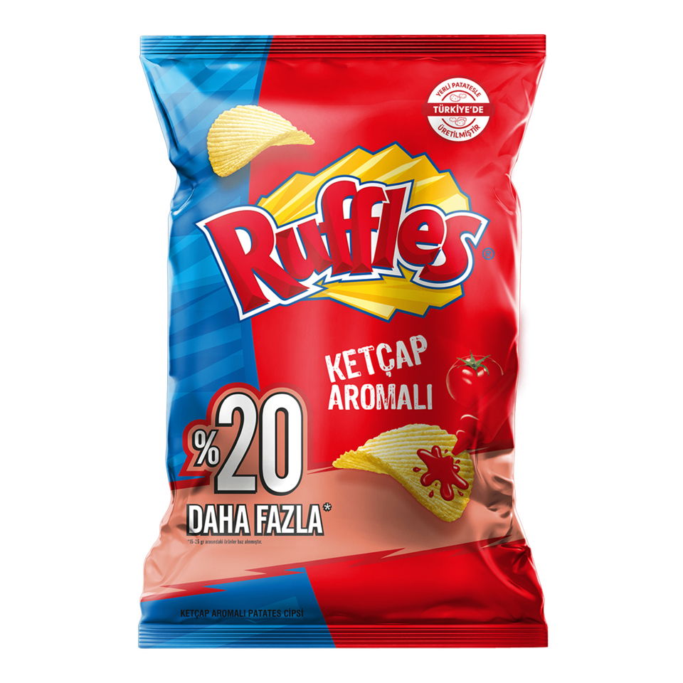 RUFFLES CİPS 160 GR. - KETÇAP (PARTİ BOY)