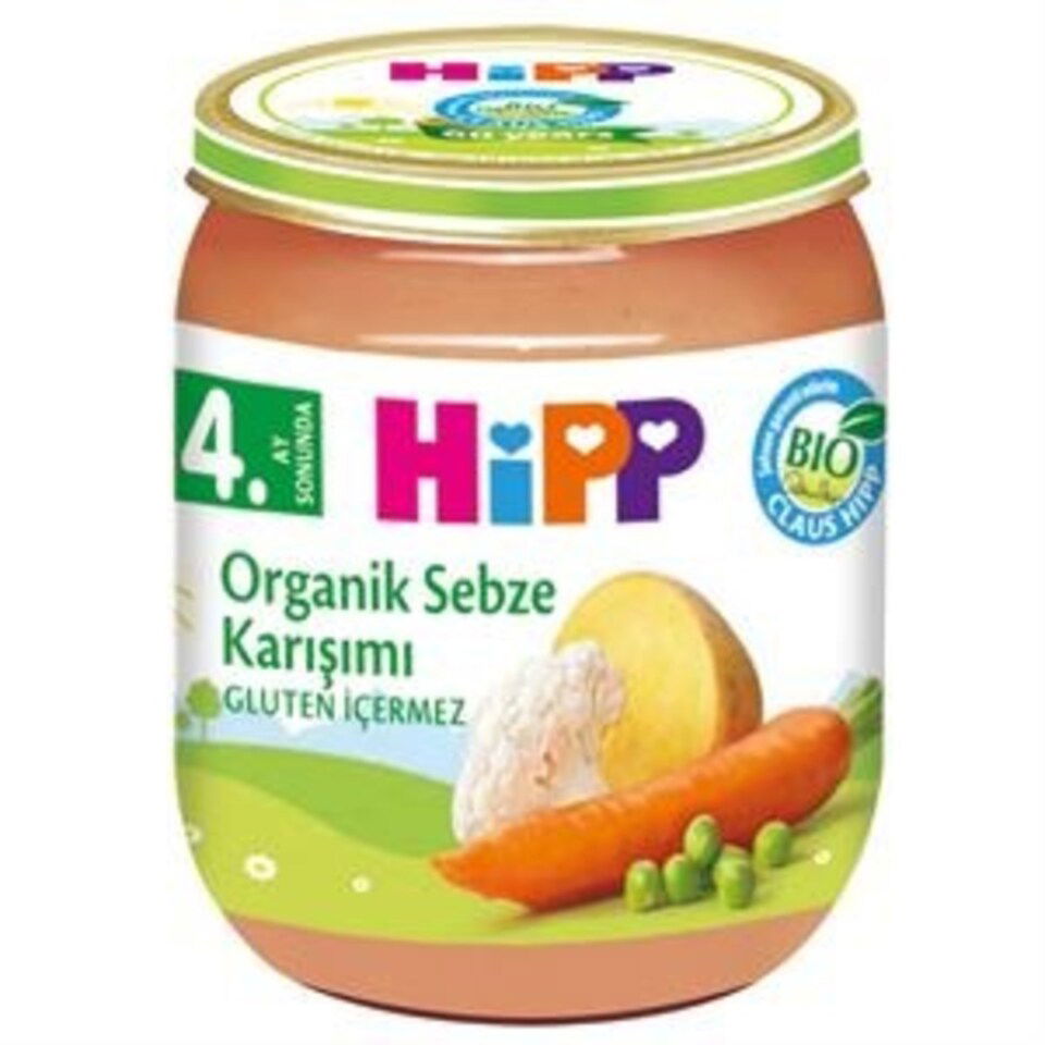HIPP ORGANIK SEBZE KARIŞIMI 125 GR.