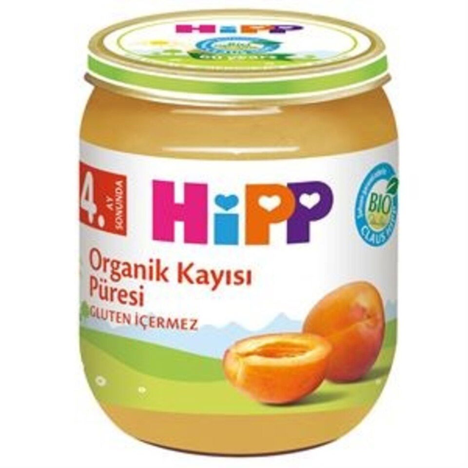 HIPP ORGANIK KAYISI PÜRESI 125 GR.