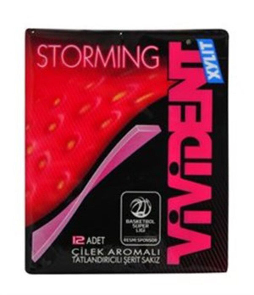 VİVİDENT SAKIZ 33 GR. - ÇİLEK (STORMİNG)