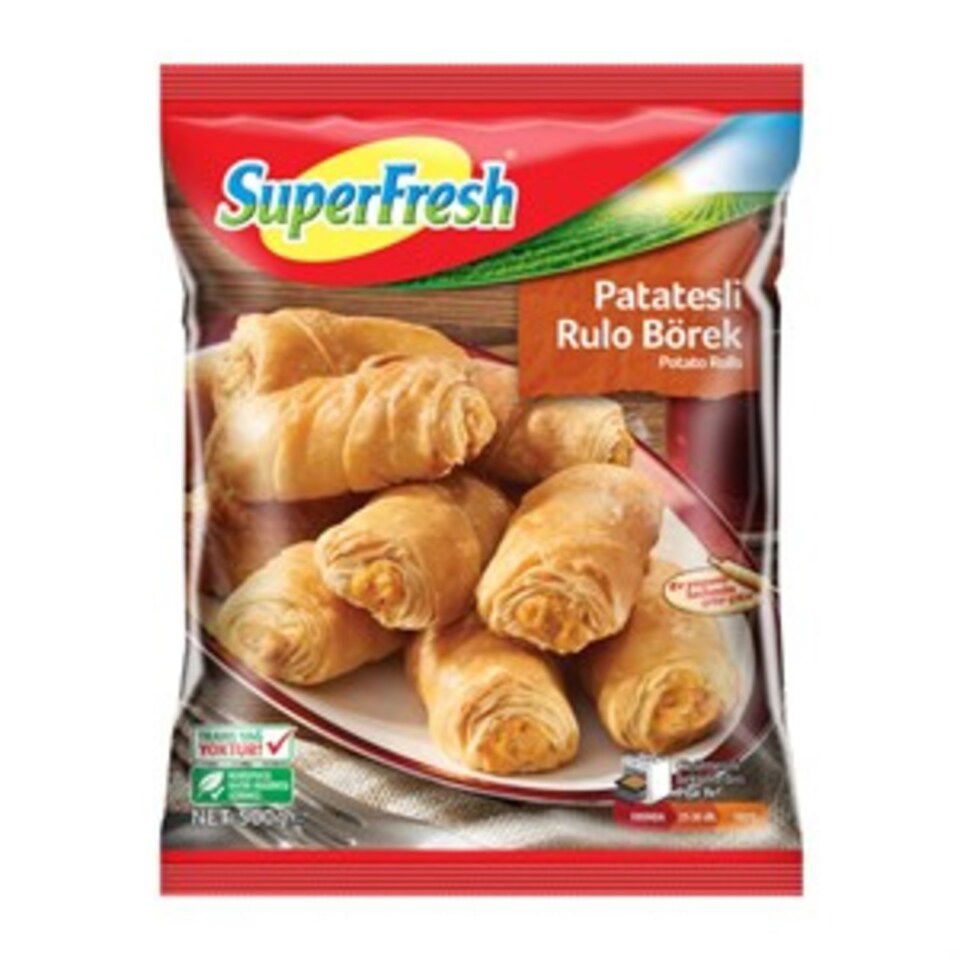 SUPERFRESH RULO BÖREK 500 GR-PATATESLİ