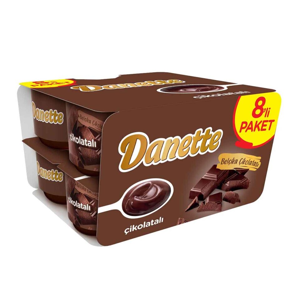 DANETTE PUDİNG 8 Lİ 100 GR * 8 ÇİKOLATALI
