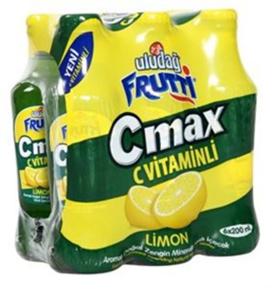 ULUDAĞ FRUTTİ AROMALI MADEN SU 6*200ML-C MAX LİMON