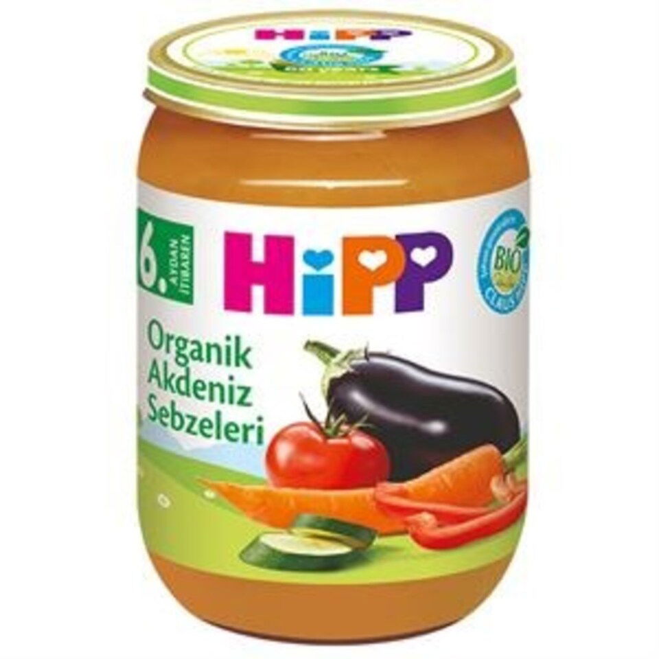 HIPP ORGANIK AKDENIZ SEBZELERI 190 GR.