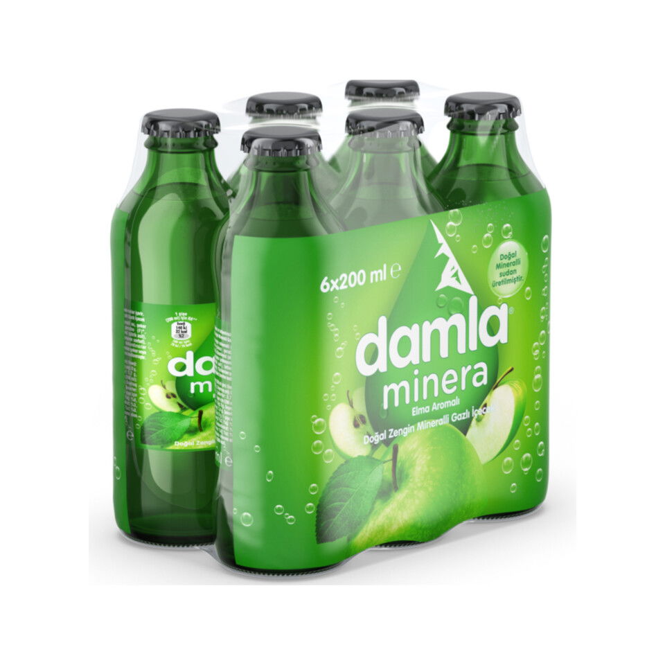 DAMLA AROMALI MADEN SU 6*200 ML-ELMA
