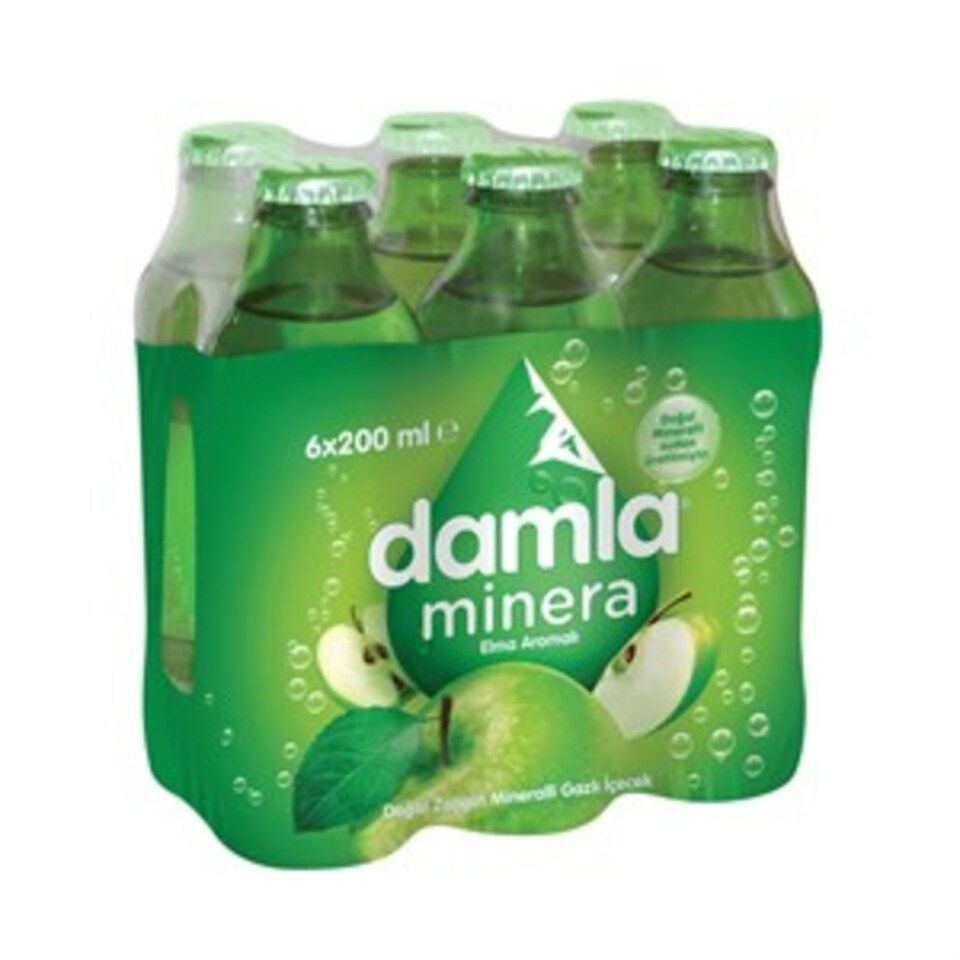 DAMLA AROMALI MADEN SU 6*200 ML - ELMA