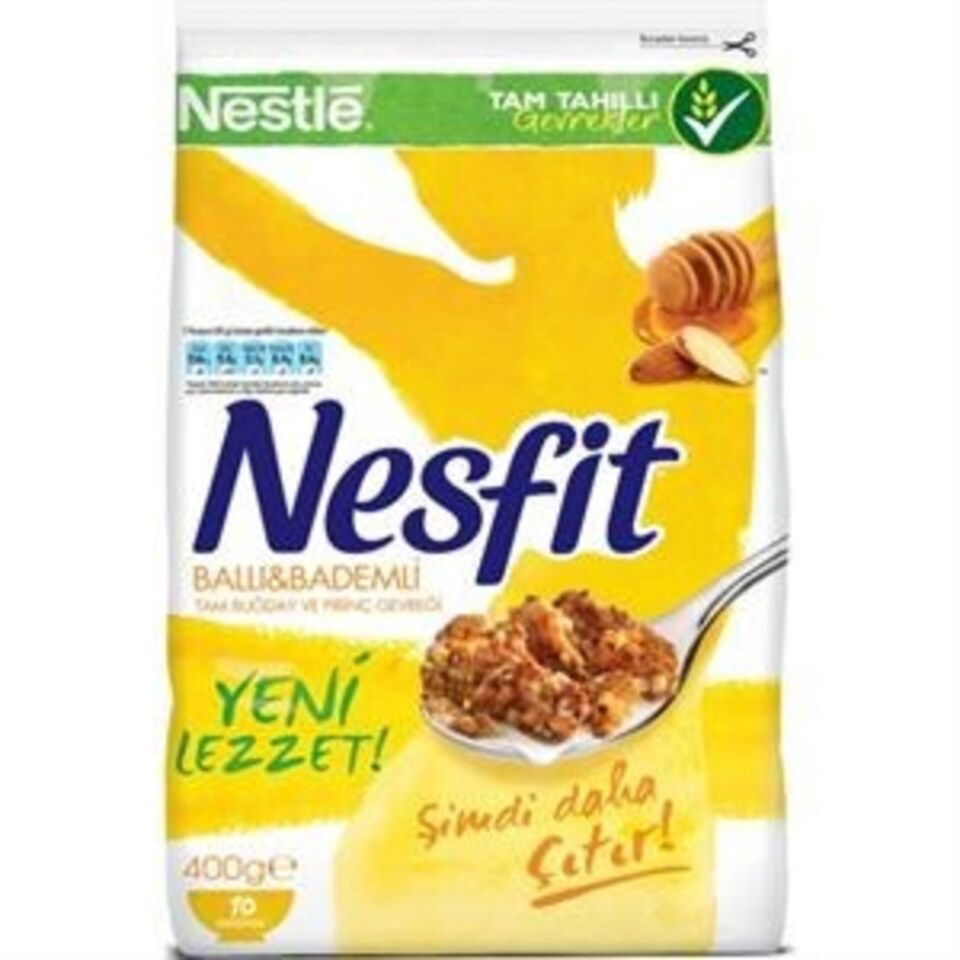 NESFİT  TAHIL GEVREK 400 GR.-BAL BADEM