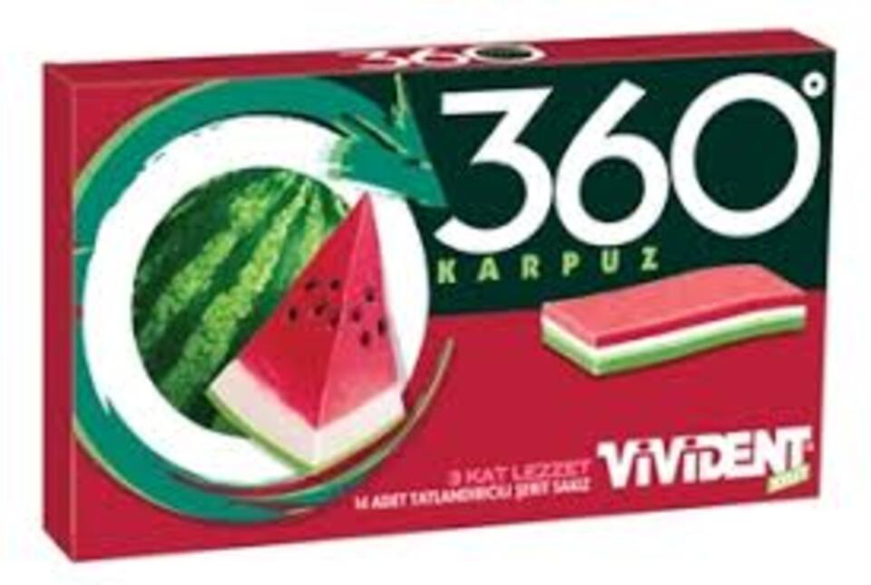 VİVİDENT SAKIZ 33 GR. - 360 KARPUZ (CÜZDAN)
