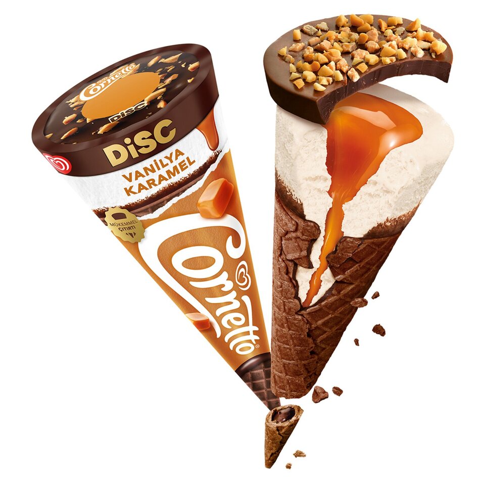 CORNETTO DISK VAN-KARAMEL 130ML