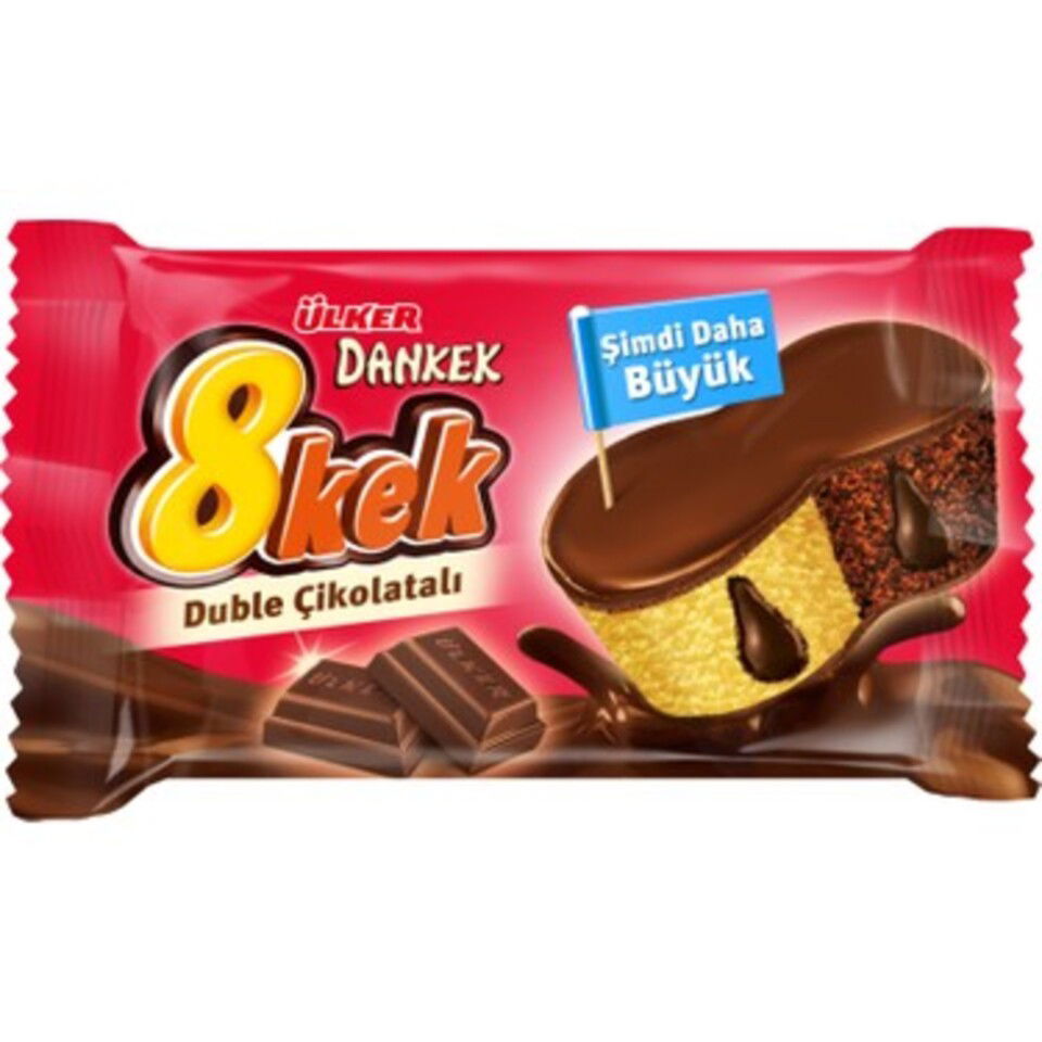 ÜLKER DANKEK 8KEK KEK 55 GR.-DUBLE ÇİKOLATA