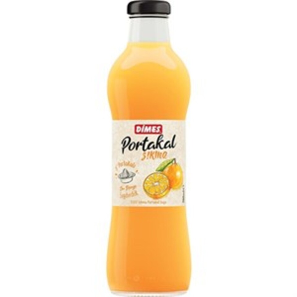 DİMES SIKMA MEYVE SU 700 ML. - PORTAKAL(ŞİŞE)
