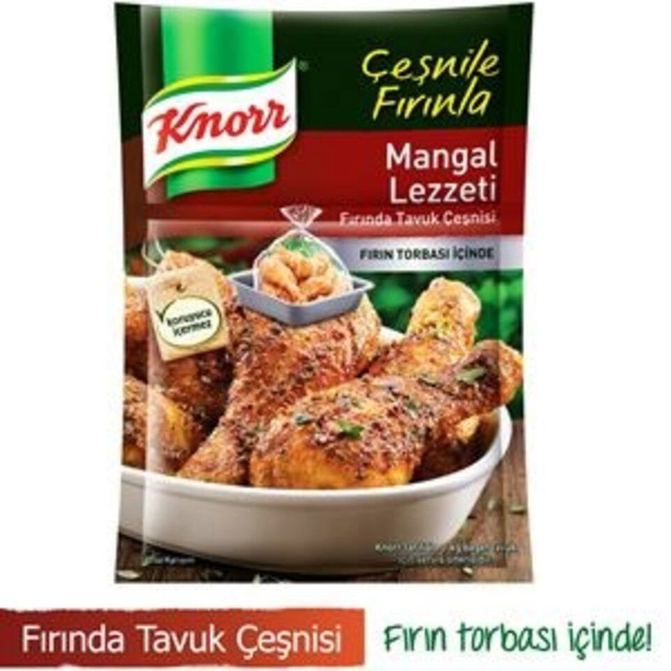 KNORR ÇEŞNİ TAVUK 32 GR *48-MANGAL LEZZETİ(ZARF)