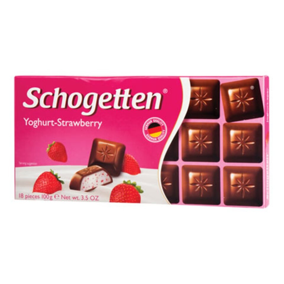 SCHOGETTEN YOGHURT STRAWBERRY 100 GR