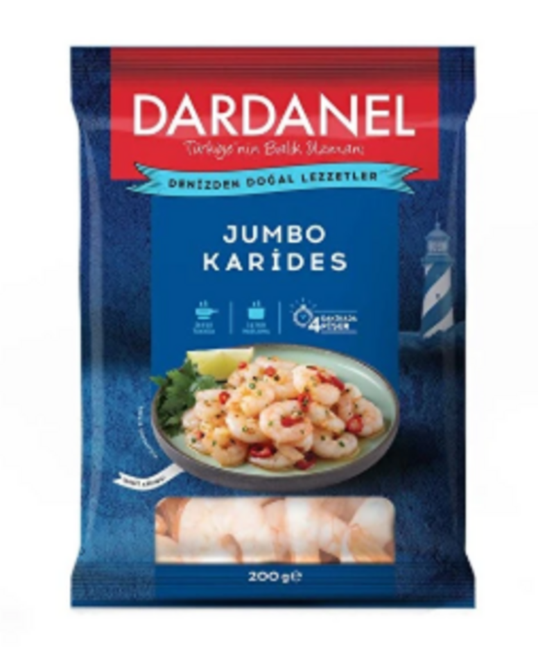 DARDANEL JUMBO  KARİDES 200 GR DONUK